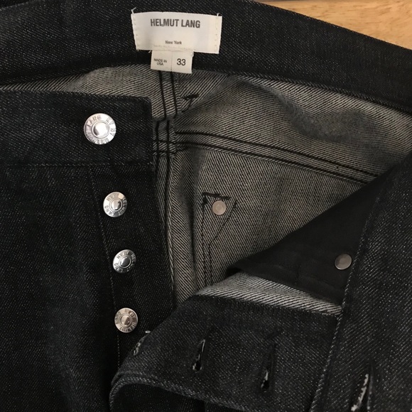 Helmut Lang Button Front Straight Leg Jeans - Picture 8 of 10